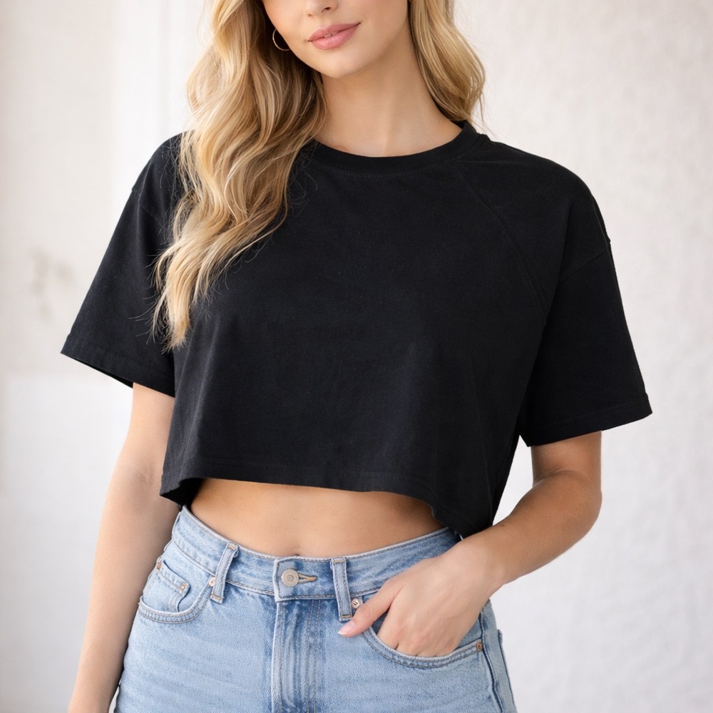 Forever 21 Black Crop Top